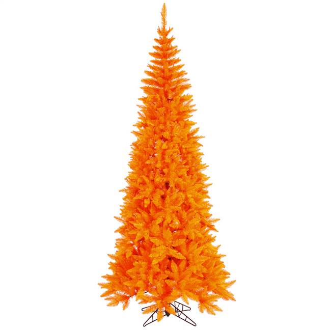 4.5'x24" Orange Slim Fir Tree 400T