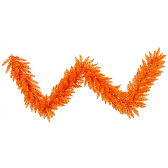 9'x14" Orange Fir Garland 250T