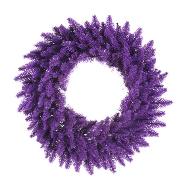 24" Purple Fir Wreath 210T