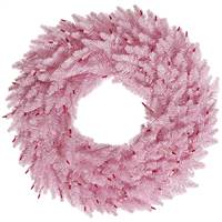 24" Pink Fir Wreath 210T