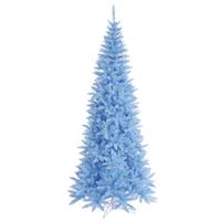 9'x46" Sky Blue Slim Fir Tree 1798T