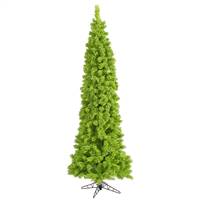 9'x43" Flocked Lime Pencil Fir 1317T