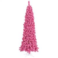 9'x43" Flocked Pink Pencil Fir 1317T