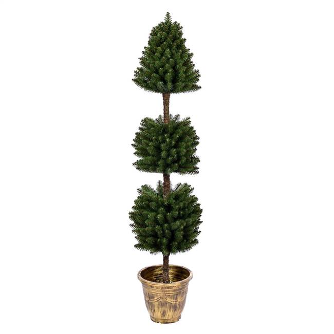 5' Potted Tifton 3 Ball Topiary 492Tip