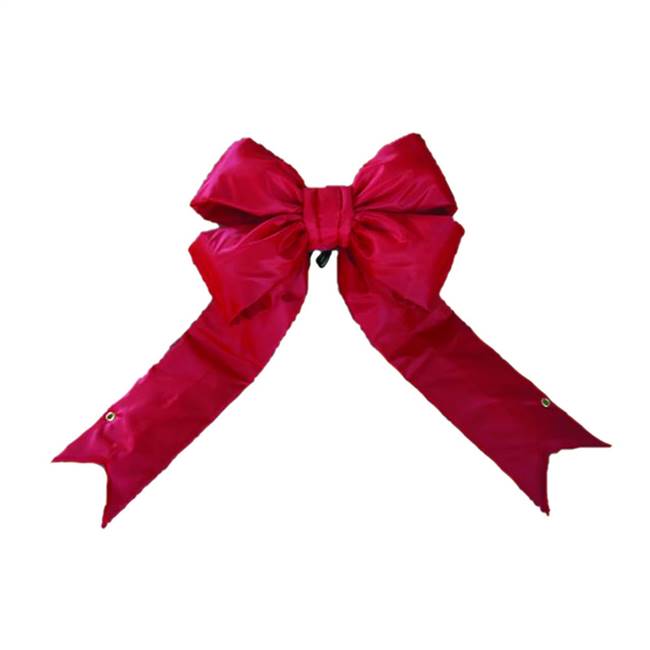 12" x 15" Red Nylon Outoor Bow 3.5" Size