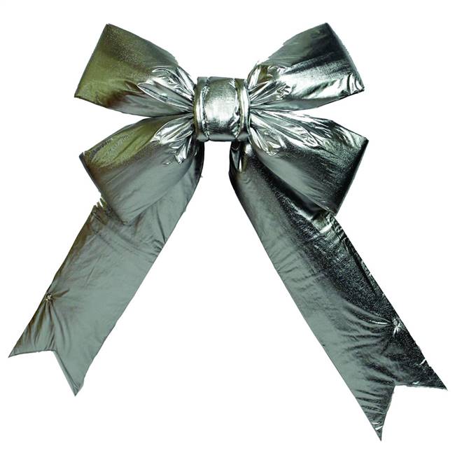60" x 75" Silver Indoor Bow 14" S