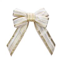 12" Champagne Bow Outdoor