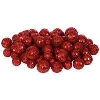 20-25-30MM Red Glitt Ball 72/Bag