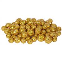 20-25-30MM Gold Glitt Ball 72/Bag