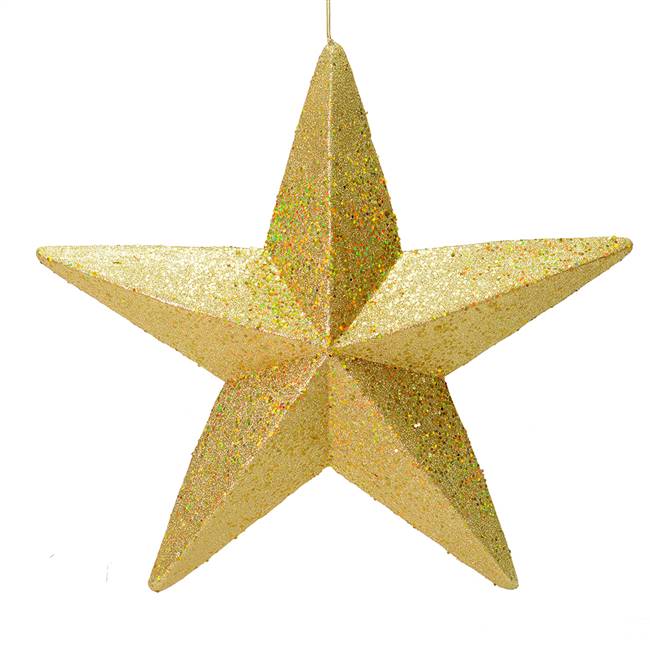 23" Gold Glitter Star Outdoor