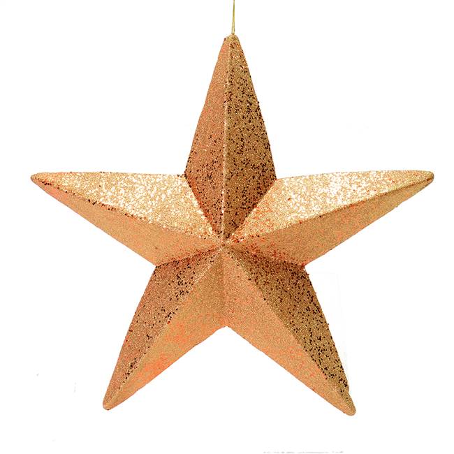 23" Rose Gold Glitter Star Outdoor