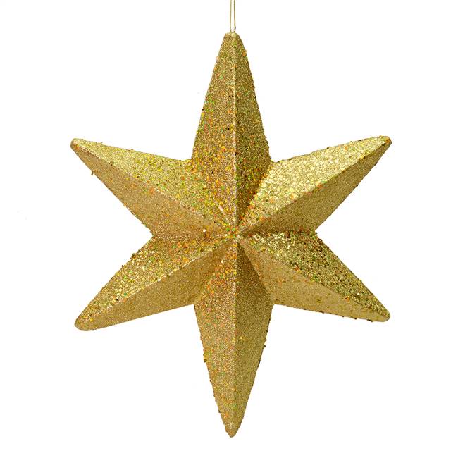 20" Gold Glitter Bethlehem Star Outdoor