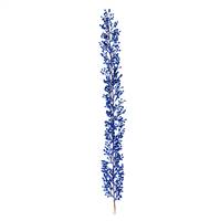 6' Blue Glitter Berry Garland Outdoor