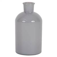 8" Crystal Gray Paint Glass Bottle Set/2