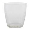 8.6" Clear Crackle Glass Oval Vase