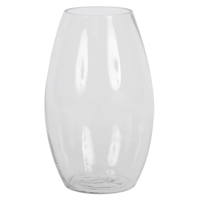 10" Clear Rounded Glass Container