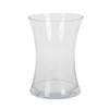 8" Clear Hourglass Glass Container