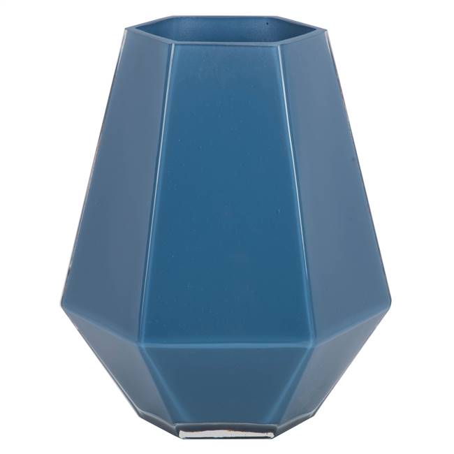 8.6" Hydro Hexagon Glass Vase