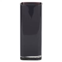 9.6" Black Square Glass Container