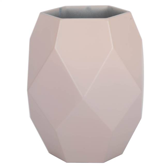 7.75" Almondine Geometric Glass Vase
