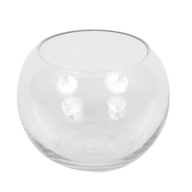 5" Clear Bubble Glass Container Set/2