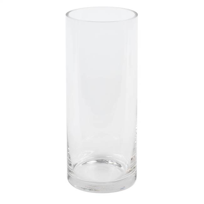 10" Clear Cylinder Glass Container Set/2