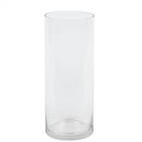 12" Clear Cylinder Glass Container