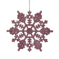 4" Pretty in Pink Snowflakes 24/Pvc Box