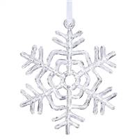 12" Clear Acrylic Snowflake