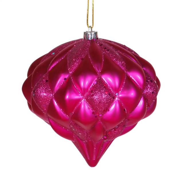 5.7" Cerise Matte-Glitter Diamond