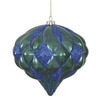 5.7" Teal-SeaBlu Matt-Glit Diamond Onion
