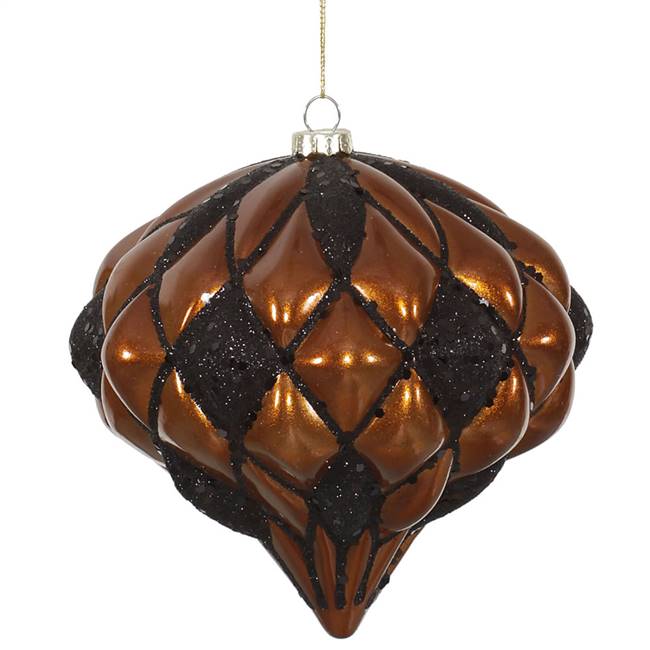 5.7" Copper-Blk Matte-Glit Diamond Onion