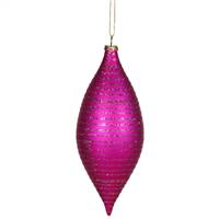 7" Cerise Matte-Glitter Drop