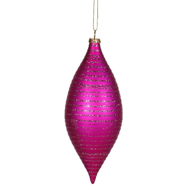 7" Cerise Matte-Glitter Drop