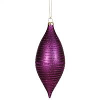 7" Plum Matte-Glitter Drop