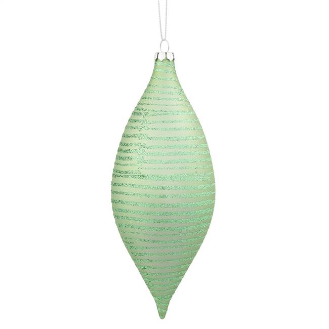7'' Celadon Green Matte-Glitter Drop