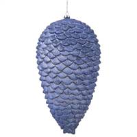 10'' Periwinkle Matte-Glitter Pinecone
