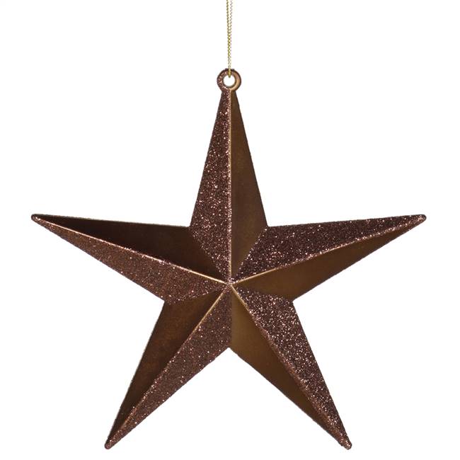 6" Chocolate Glitter Star