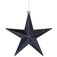 6" Sea Blue Glitter Star