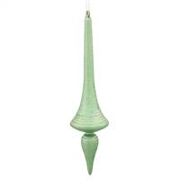 12'' Celadon Green Matt-Glit Finial Drop