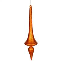 18" Burnish Org Matte-Glitt Finial Drop