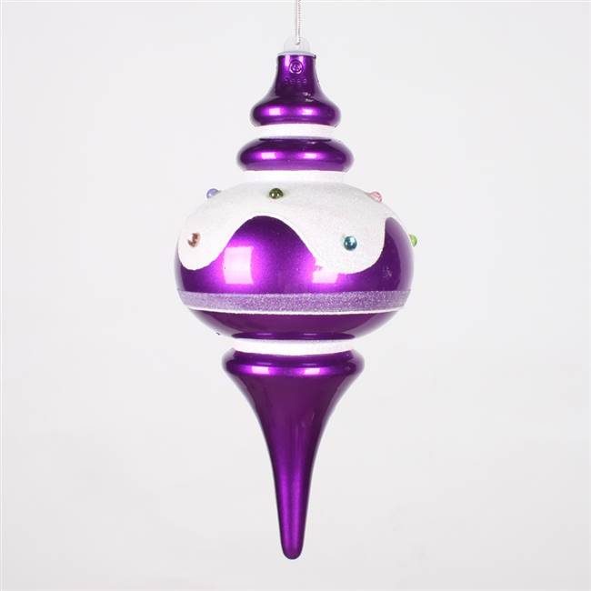 10'' Candy Purple Snow Jewel Finial