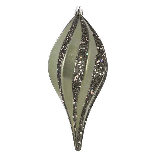 8" Wrought Iron Candy Glitter Swirl Drop
