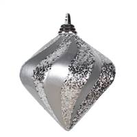 6'' Silver Candy Glitter Swirl Diamond