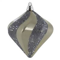 6" Limestone Candy Glitter Swirl Diamond