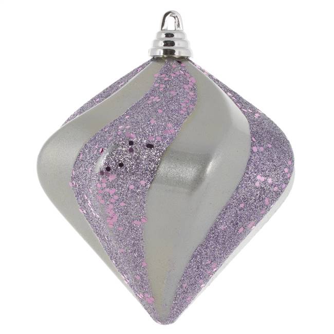 6" Lilac Candy Glit Swirl Diamond