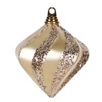 6'' Champagne Candy Glit Swirl Diamond