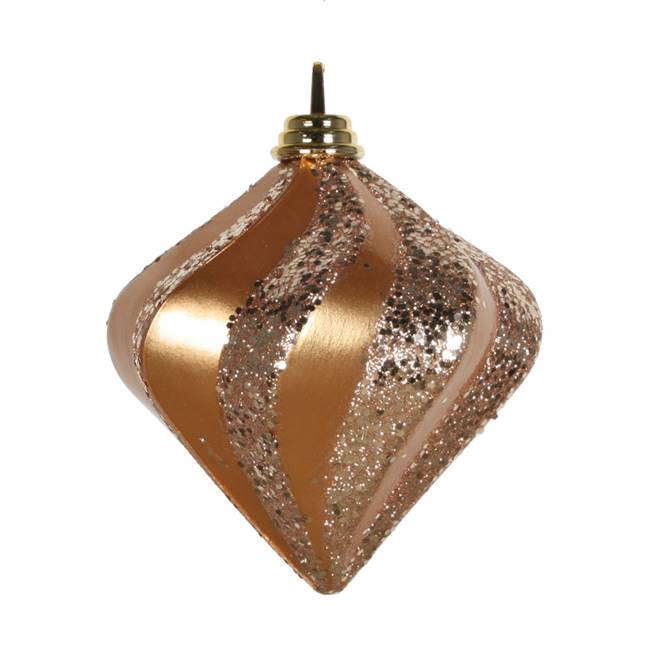 6'' Rose Gold Candy Glittr Swirl Diamond