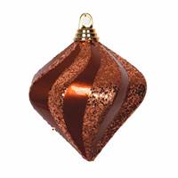 6" Copper Candy Glitter Swirl Diamond