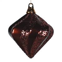 6'' Chocolate Candy Glit Swirl Diamond